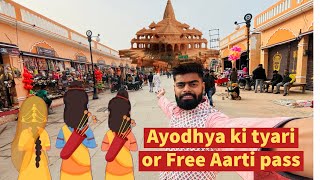 Ayodhya Ram Mandir Tour  RAM Lala ke Free Aarti Pass  Ayodhya Vlog  Ayodhya Darshan [upl. by Astred]