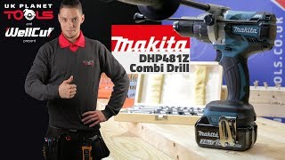 MAKITA DHP481Z Brushless Combi Drill Test with Wellcut UK PLANET TOOLS [upl. by Oflunra]