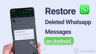 How to Restore Deleted Whatsapp Messages on Android Without Backup 2023 [upl. by Custer]