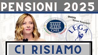 Pensioni 2025 Eliminare il sistema a quote  Riforma [upl. by Aciruam]