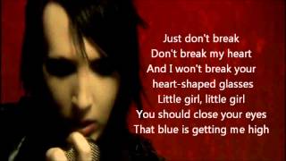 Marilyn Manson  HeartShaped Glasses Lyrics [upl. by Giraud957]