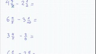 Dodawanie i odejmowanie ułamków zwykłych o różnych mianownikach  Matematyka SP i Gimnazjum [upl. by Inalaeham]