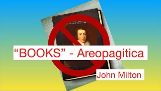 BOOKS  AREOPAGITICA 1644 BY JOHN MILTON [upl. by Nnylkoorb508]