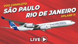 Tutorial A340500 de São Paulo para Rio de Janeiro no Xplane 11 [upl. by Eanad]