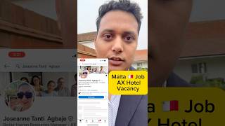 AX Hotel Malta Hiring Now  Malta LinkedIn Recruitment  Free Jobs  Full video on my channel [upl. by Donia900]