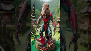 Superheroes But Robotic Beaver 💥 Marvel amp Dc All Characters avengers shorts marvel [upl. by River879]