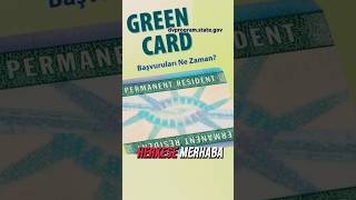 GREENCARD BAŞVURUSU  green kart  Green card başvuru tarihi ne zaman [upl. by Neils752]