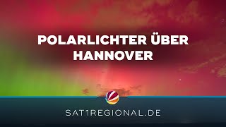 Polarlichter färben Himmel über Hannover bunt [upl. by Adamina]