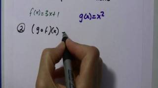 Alg II Composite Functions fgx [upl. by Annabal]