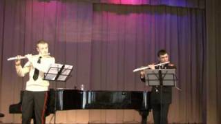 Flute duet  Haydn quotEchoquot Finale Presto МВМУ [upl. by Kryska]