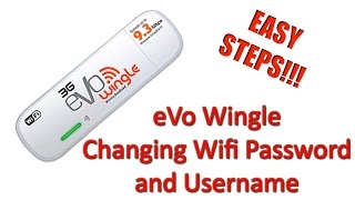 How to change evo wingle password and username  2015 LATEST [upl. by Ruhtra]