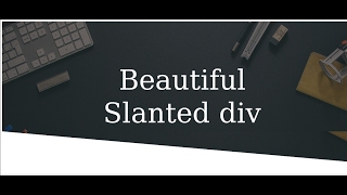 Make Slanted  rotated  tilted  skewed div using css [upl. by Monetta]