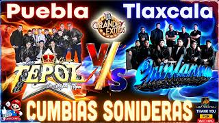 MIX Grupo Quintanna VS Grupo Los Tepoz 2024 Cumbia Sonidera Tlaxcala VS Puebla 1 [upl. by Gona457]