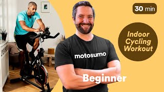 20 Minute Beginner Indoor Cycling Workout  Motosumo [upl. by Aphra758]