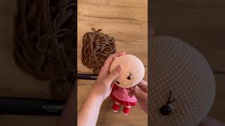 Assembling the doll🧶 crochet amigurumi doll handmade əlişi kukla [upl. by Ignatius261]