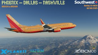 Desert Gold 737MAX8 Livery Preview  KPHX  KDAL  KBNA  SWA B38M  XPlane 1155 [upl. by Barbarese605]