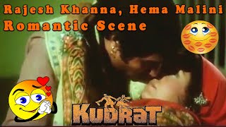 Rajesh Khanna Hema Malini Romantic Scene from Kudrat  Hindi Drama Movie [upl. by Gaivn]