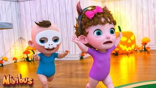 Dont Be Afraid Of Monsters 🎃  Nursery Rhymes amp Kids Songs  Minibus [upl. by Arch]