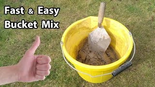 How to Mix small amount of Sand Cement Mortar by hand [upl. by Garson743]