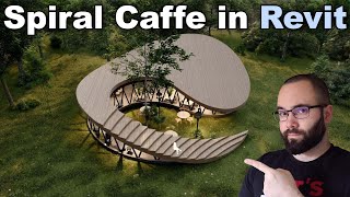 Massing in Revit  Spiral Caffe in Revit Tutorial [upl. by Enomes147]