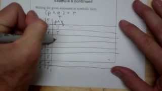 Constructing Truth Tables for Three Simple Statements [upl. by Retloc]