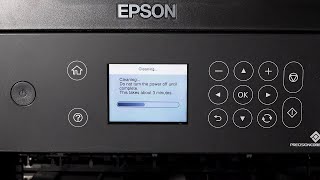 Epson ET3700ET3750  Cleaning the Print Head [upl. by Sirod608]