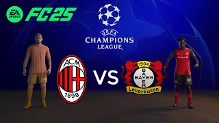 FC 25  THE GROUP STAGE  AC MILAN vs LEVERKUSEN  CHAMPIONS LEAGUE [upl. by Assedo]