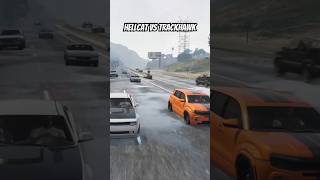 PEYSOLIVE  Hellcat Vs TrackHawk roll race In GTA ONLINE [upl. by Dix]