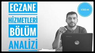 ECZANE HİZMETLERİ BÖLÜM ANALİZİ  ÖNÜ AÇIK MI   ATAMA PUANI KAÇ MESLEK ANALİZLERİ VİDEO  44 [upl. by Barbur106]