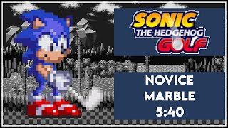 Sonic Golf J2ME  Novice  Marble Course  5m 40s WR [upl. by Elicul]