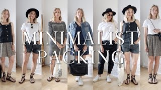 Minimalist packing  10 items for a week in South France [upl. by Saudra]