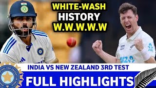 India vs New Zealand 3rd Test Highlights 🔥 India Home Clean Sweep Shocked Everyone indvsnz [upl. by Windham]