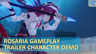 Rosaria Gameplay Trailer Character Demo  Genshin Impact [upl. by Alicirp]