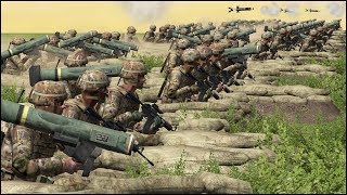 50 T90 vs 50 JAVELIN  SIMULATION  Ultimate Tank Buster  Combat Mission Black Sea Gameplay [upl. by Sulienroc]