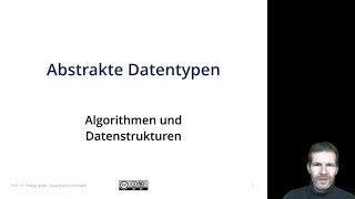 Algorithmen und Datenstrukturen 1 Abstrakte Datentypen [upl. by Tuhn]