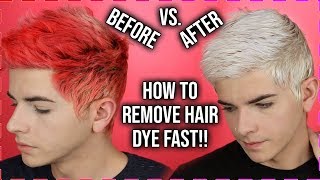 HOW TO REMOVE SEMIPERMANENT HAIR DYE  HEALTHIER ALTERNATIVE TO STRAIGHT BLEACH  Kevin Rupard [upl. by Arema]