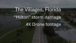 The Villages Florida quotMiltonquot storm damage 4K drone footage [upl. by Ariem]