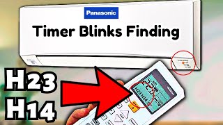 Panasonic Air Conditioner Timer Blinking  Fix AC H23 amp H14 Errors [upl. by Casper]