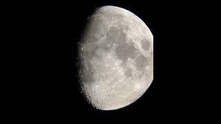 New Years Day Time Lapse of the Waxing Gibbous Moon [upl. by Nnaj]