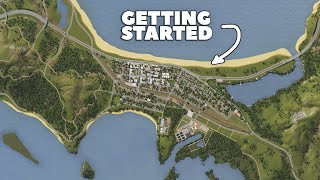 Setting up a New City  Cities Skylines Mile Bay 14 [upl. by Inaja]