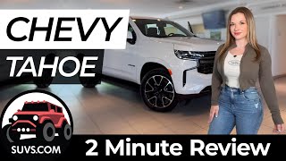 2022 Chevrolet Tahoe RST  2 Minute Review  SUVScom [upl. by Anetta484]