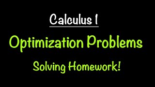 Optimization Problems Solving Homework Exercises  Math with Professor V [upl. by Fabio]