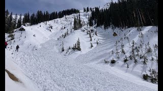 First avalanche of the year [upl. by Ssenav]