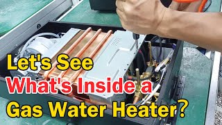 Gas Water Heater Internal Parts  How Does It Work  Details of Each Component [upl. by Pollux]