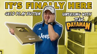 Unboxing My Gold Play Button feat Team Payaman  FINALLY NANDITO NA ANG PINAKAHIHINTAY NATIN [upl. by Dlonyer]