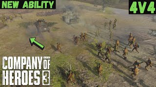 New Allied Counter Tactics  4v4  Company of Heroes 3 [upl. by Yneffit]