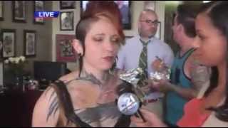 Best Inks Tylor and Jerod photobomb Teresa Sharpes interview on Fort Waynes ABC 21 [upl. by Ekle]