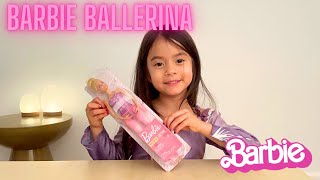 Barbie Ballerina Doll  Unboxing amp Review [upl. by Quintessa]