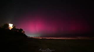 ❤ Aurora Boreale in Abruzzo una magia unica che ricorderemo a vita  Silvi  Torre di Cerrano [upl. by Urbai]