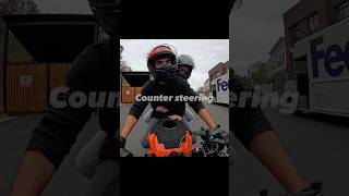 Part 2 Counter Steering First time backpack sees counter steering bikelife backpack motorcycle [upl. by Rillings]